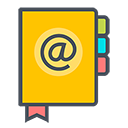 Pictogramme carnet d'adresse
